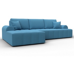 Изображение товара Диван угловой Лига-080 угол левый (ДСП/Пластик/Рогожка/Голубой) Лига Диванов 134743L