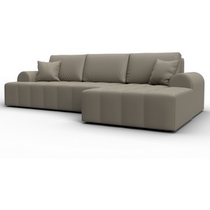 Изображение товара Диван угловой Лига-080 угол правый (ДСП/Пластик/Экокожа/Бежевый) Лига Диванов 134751