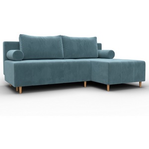 Изображение товара Диван угловой Лига-102 угол универсальный (ДСП,Брус,Фанера,Велюр/Бирюзовый) Лига Диванов 134790