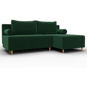 Изображение товара Диван угловой Лига-102 угол универсальный (ДСП,Брус,Фанера,Велюр/Зеленый) Лига Диванов 134791