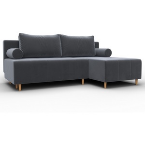 Изображение товара Диван угловой Лига-102 угол универсальный (ДСП,Брус,Фанера,Велюр/Серый) Лига Диванов 134792