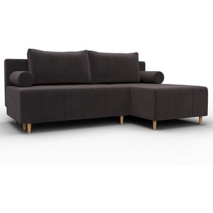 Изображение товара Диван угловой Лига-102 угол универсальный (ДСП,Брус,Фанера,Велюр/Коричневый) Лига Диванов 134793