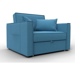 Изображение товара Кресло-кровать Лига-104 (80) (ЛДСП,Брус,Фанера,Рогожка/Голубой) Лига Диванов 134845