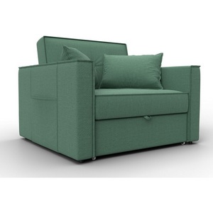 Изображение товара Кресло-кровать Лига-104 (80) (ЛДСП,Брус,Фанера,Рогожка/Зеленый) Лига Диванов 134846