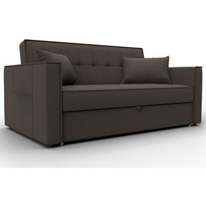 Изображение товара Диван прямой Лига-104 (140) (ЛДСП,Брус,Фанера,Рогожка/Коричневый) Лига Диванов 134859