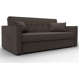 Изображение товара Диван прямой Лига-104 (160) (ЛДСП,Брус,Фанера,Рогожка/Коричневый) Лига Диванов 134875