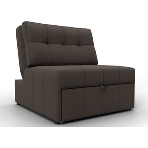 Изображение товара Кресло-кровать Лига-107 (80) (ЛДСП,Брус,Фанера,Рогожка/Коричневый) Лига Диванов 134891