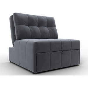 Изображение товара Кресло-кровать Лига-107 (80) (ЛДСП,Брус,Фанера,Велюр/Серый) Лига Диванов 134898