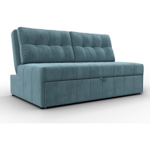 Изображение товара Диван прямой Лига-107 (140) (ЛДСП,Брус,Фанера,Велюр/Бирюзовый) Лига Диванов 134907