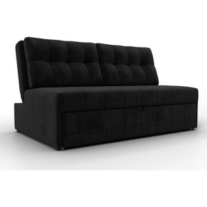 Изображение товара Диван прямой Лига-107 (140) (ЛДСП,Брус,Фанера,Велюр/Черный) Лига Диванов 134911