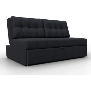 Изображение товара Диван прямой Лига-107 (140) (ЛДСП,Брус,Фанера,Замша/Темно-серый) Лига Диванов 134927