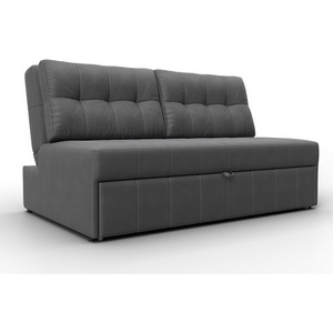 Изображение товара Диван прямой Лига-107 (140) (ЛДСП,Брус,Фанера,Замша/Серый) Лига Диванов 134930