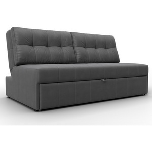 Изображение товара Диван прямой Лига-107 (160) (ЛДСП,Брус,Фанера,Замша/Серый) Лига Диванов 134939