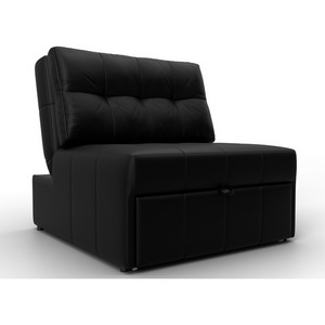 Изображение товара Кресло-кровать Лига-107 (80) (ЛДСП,Брус,Фанера,Экокожа/Черный) Лига Диванов 134943