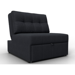 Изображение товара Кресло-кровать Лига-107 (80) (ЛДСП,Брус,Фанера,Замша/Темно-серый) Лига Диванов 134945