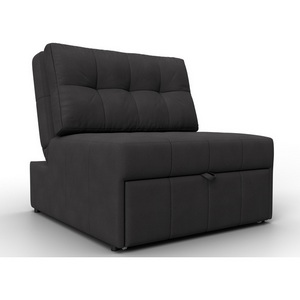 Изображение товара Кресло-кровать Лига-107 (80) (ЛДСП,Брус,Фанера,Замша/Коричневый) Лига Диванов 134947