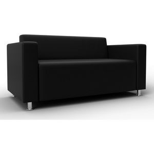 Изображение товара Диван прямой Лига-093 ВН (ДСП,Брус,Фанера,Экокожа/Черный) Лига Диванов 134961