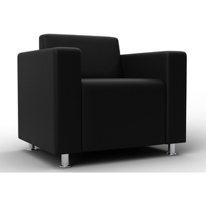 Изображение товара Кресло Лига-093 ВН (ДСП,Брус,Фанера,Экокожа/Черный) Лига Диванов 134975