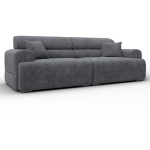 Изображение товара Диван прямой Лига-109 НПБ (ДСП,Фанера,Велюр/Темно-серый) Лига Диванов 136482