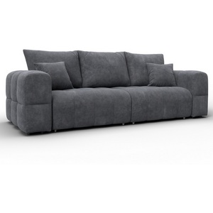 Изображение товара Диван прямой Лига-110 НПБ (ДВП,ДСП,ЛДСП,Брус,Фанера,Велюр/Темно-серый) Лига Диванов 136505