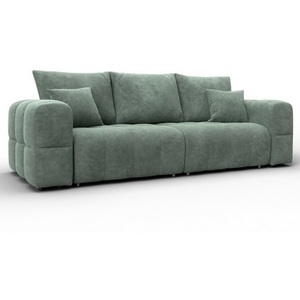 Изображение товара Диван прямой Лига-110 НПБ (ДВП,ДСП,ЛДСП,Брус,Фанера,Велюр/Зеленый) Лига Диванов 136506