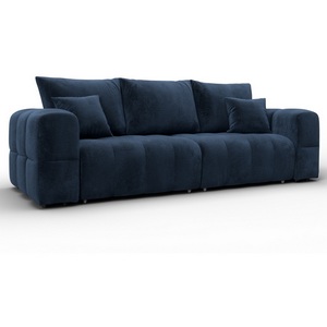 Изображение товара Диван прямой Лига-110 НПБ (ДВП,ДСП,ЛДСП,Брус,Фанера,Велюр/Синий) Лига Диванов 136511