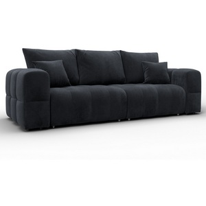 Изображение товара Диван прямой Лига-110 НПБ (ДВП,ДСП,ЛДСП,Брус,Фанера,Велюр/Темно-серый) Лига Диванов 136513