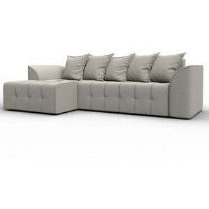 Изображение товара Диван угловой Лига-113 угол левый (ДСП,Рогожка/Бежевый) Лига Диванов 136702L