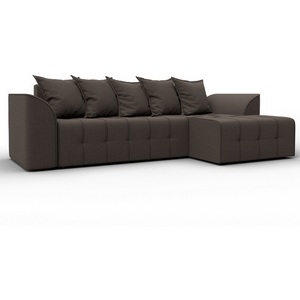 Изображение товара Диван угловой Лига-113 угол правый (ДСП,Рогожка/Коричневый) Лига Диванов 136703