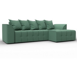 Изображение товара Диван угловой Лига-113 угол правый (ДСП,Рогожка/Зеленый) Лига Диванов 136706