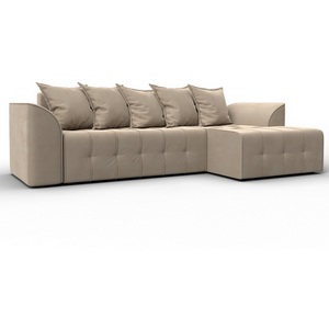 Изображение товара Диван угловой Лига-113 угол правый (ДСП,Велюр/Бежевый) Лига Диванов 136721