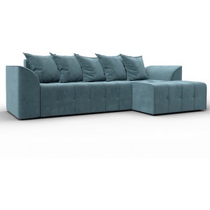 Изображение товара Диван угловой Лига-113 угол правый (ДСП,Велюр/Бирюзовый) Лига Диванов 136722