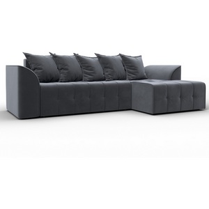 Изображение товара Диван угловой Лига-113 угол правый (ДСП,Велюр/Серый) Лига Диванов 136724