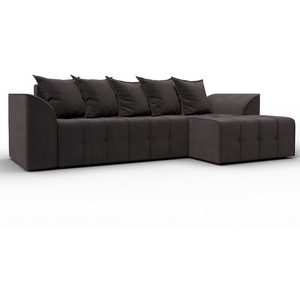 Изображение товара Диван угловой Лига-113 угол правый (ДСП,Велюр/Коричневый) Лига Диванов 136725