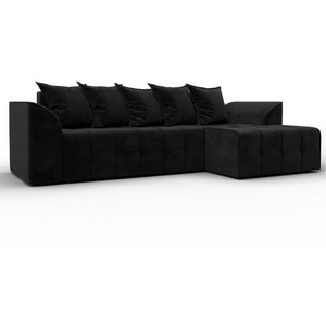 Изображение товара Диван угловой Лига-113 угол правый (ДСП,Велюр/Черный) Лига Диванов 136726