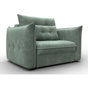 Изображение товара Кресло Лига-100 НПБ (ДСП,Фанера,Велюр/Зеленый) Лига Диванов 136989