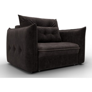 Изображение товара Кресло Лига-100 НПБ (ДСП,Фанера,Велюр/Коричневый) Лига Диванов 136993