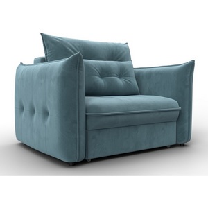 Изображение товара Кресло Лига-100 НПБ (ДСП,Фанера,Велюр/Бирюзовый) Лига Диванов 136994