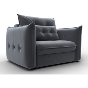 Изображение товара Кресло Лига-100 НПБ (ДСП,Фанера,Велюр/Серый) Лига Диванов 136995