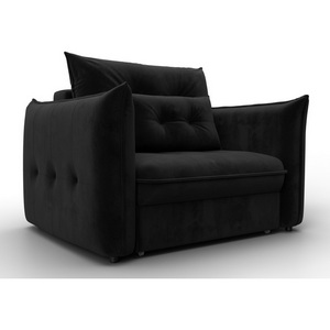 Изображение товара Кресло Лига-100 НПБ (ДСП,Фанера,Велюр/Черный) Лига Диванов 136996