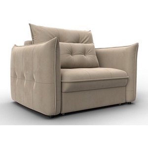 Изображение товара Кресло Лига-100 НПБ (ДСП,Фанера,Велюр/Бежевый) Лига Диванов 136999