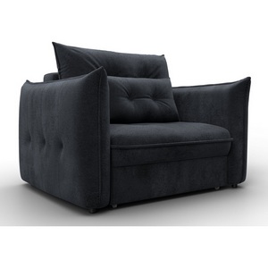 Изображение товара Кресло Лига-100 НПБ (ДСП,Фанера,Велюр/Темно-серый) Лига Диванов 137002