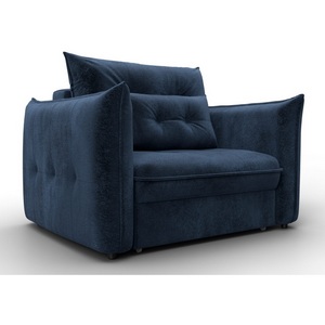 Изображение товара Кресло Лига-100 НПБ (ДСП,Фанера,Велюр/Синий) Лига Диванов 137003