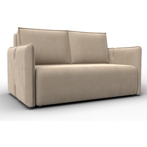 Изображение товара Диван прямой Лига-117 (ЛДСП,Брус,Фанера,Велюр/Бежевый) Лига Диванов 137009