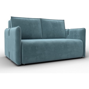 Изображение товара Диван прямой Лига-117 (ЛДСП,Брус,Фанера,Велюр/Бирюзовый) Лига Диванов 137010