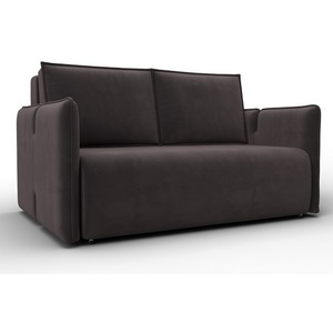 Изображение товара Диван прямой Лига-117 (ЛДСП,Брус,Фанера,Велюр/Коричневый) Лига Диванов 137013