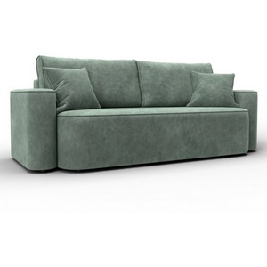 Изображение товара Диван прямой Лига-118 НПБ (ДСП,ЛДСП,Брус,Фанера,Велюр/Зеленый) Лига Диванов 137069