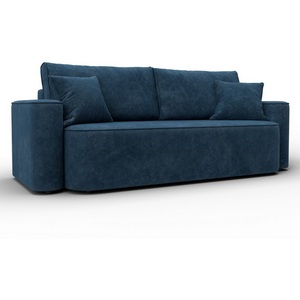 Изображение товара Диван прямой Лига-118 НПБ (ДСП,ЛДСП,Брус,Фанера,Велюр/Синий) Лига Диванов 137070