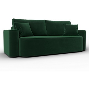 Изображение товара Диван прямой Лига-118 НПБ (ДСП,ЛДСП,Брус,Фанера,Велюр/Зеленый) Лига Диванов 137074