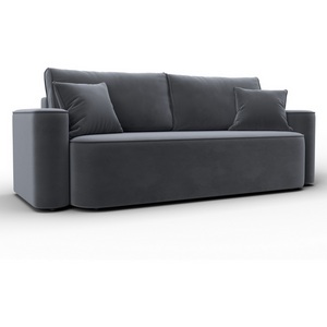 Изображение товара Диван прямой Лига-118 НПБ (ДСП,ЛДСП,Брус,Фанера,Велюр/Серый) Лига Диванов 137075